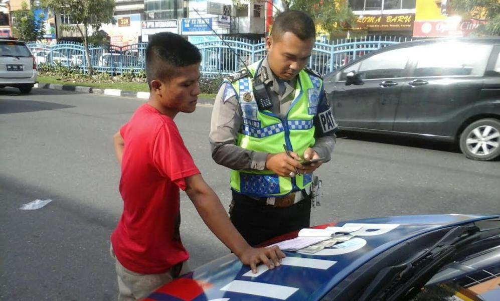 Sitem E-Tilang Telah Diterapkan di Unit Lantas Polsek Jajaran Polresta Pekabaru