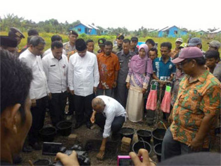 Warga Transmigran Inhil Terima Bantuan Rumah dan Lahan seluas 2,5 Hektare