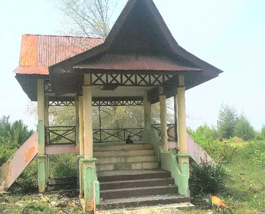 Tak Terawat, Wisata Pantai Prapat Tunggal di Bengkalis