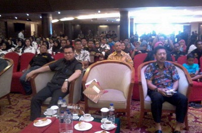 Ahai...Ada Wabup Bengkalis Diacara Pengukuhan DPW PEKAT IB Riau