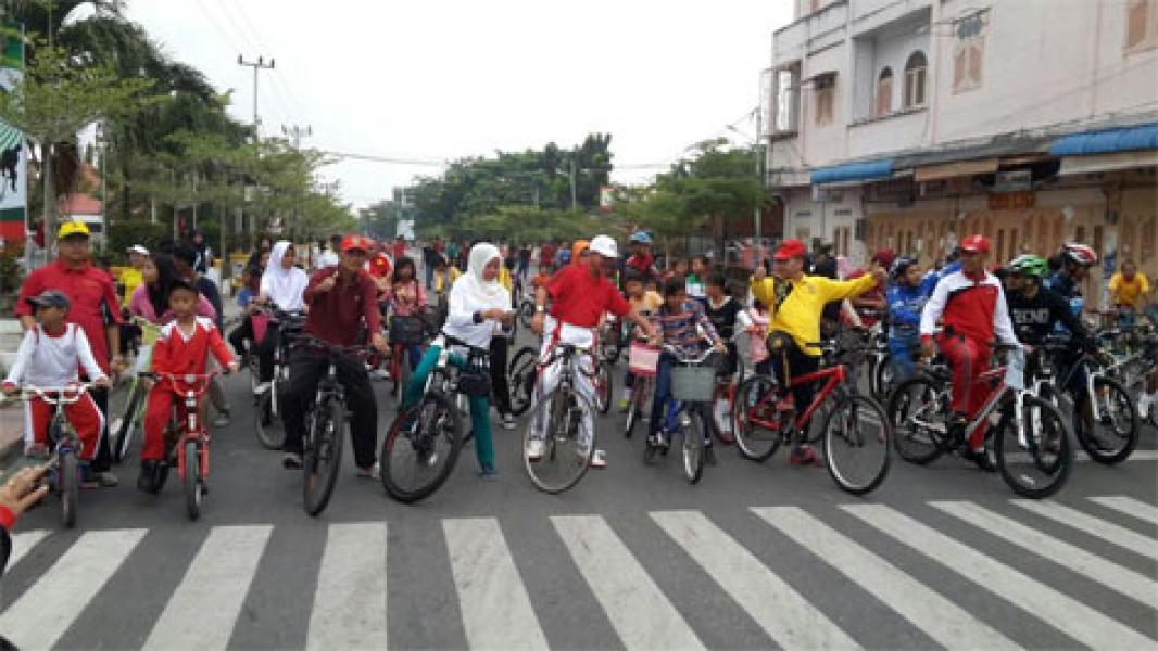 Berharap Pekan Depan Lebih Ramai, Sekda Kawal CFD Pekan Kedua Bagansiapiapi