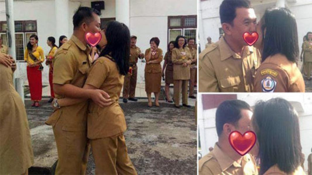 Heboh, PNS Nias Selatan Gelar Aksi Ciuman Massal di Depan Publik, Ada Apa?