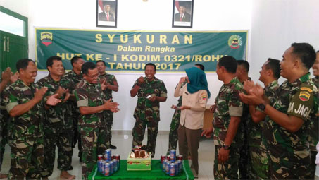 Kodim 0321/Rohil Gelar Hari Jadi Perdana