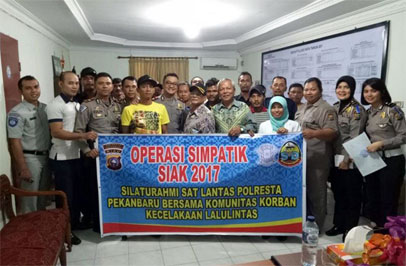 Sat Lantas Polresta Pekanbaru Gelar Silaturahmi Bersama Komunitas Korban Lakalantas