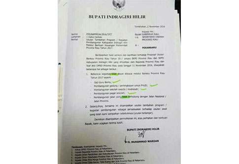 Bupati Wardan Bantah Isu Penolakan Bankeu Untuk Guru Bantu