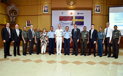 TNI Gelar Seminar Bersama dengan Swedish Defence University dan SAAB
