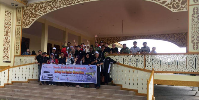 Dorong Pariwisata Riau, Komunitas Otomotif Riau Promosikan Istana Sayap Pelalawan