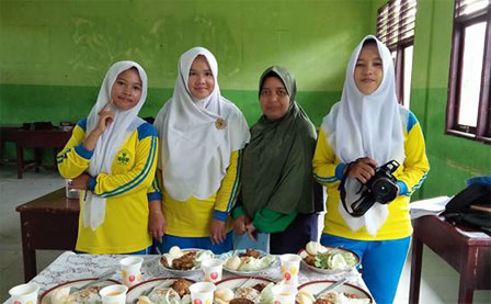 SMAN 1 Kepenuhan Kembali Taja Praktek Kuliner Khas Melayu