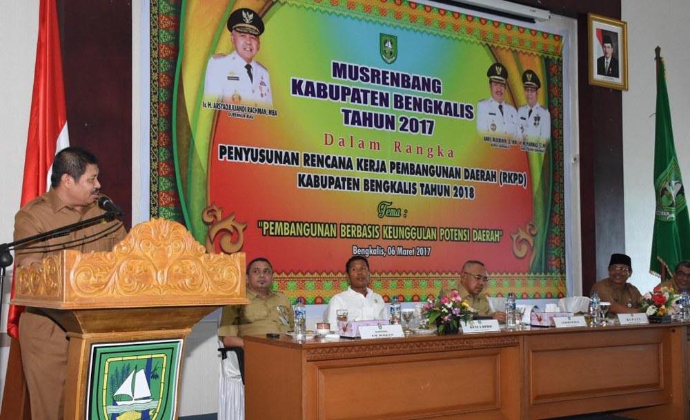 Bupati Amril: Musrenbang Bagian Dari Proses Penyusunan RKPD Bengkalis 2018