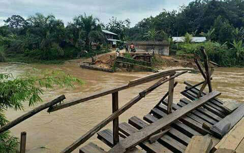 Empat Kali Putus, Jembatan Mentawai Dibangun Permanen APBD Riau 2017
