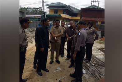 Komisi IV Tinjau Progres Pembangunan Infrastruktur Mapolresta Pekanbaru