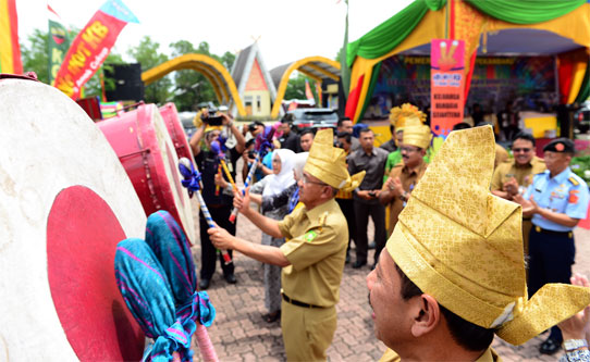 Gubri Buka Pencanangan Bhakti Sosial IBI KB-Kes Tingkat Provinsi Riau