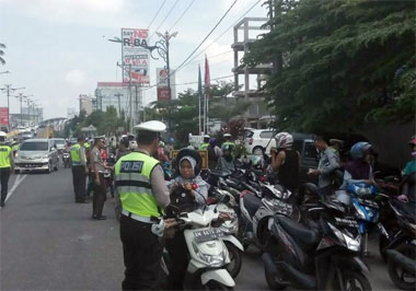 70 Pengendara Motor Terjaring Di Fly Over Sudirman-Tambusai