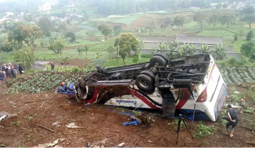 Kecelakaan Maut di Ciloto, Diduga Rem Bus Blong