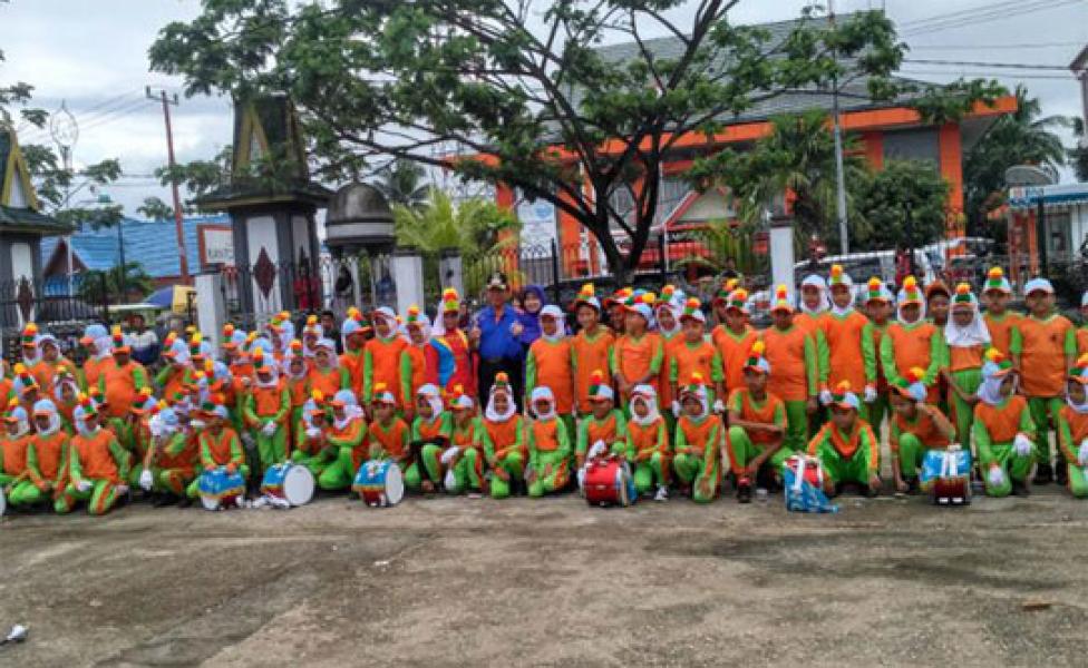 Bupati Inhil Buka O2SN dan FLS2N Tingkat SD dan SMP Tahun 2017