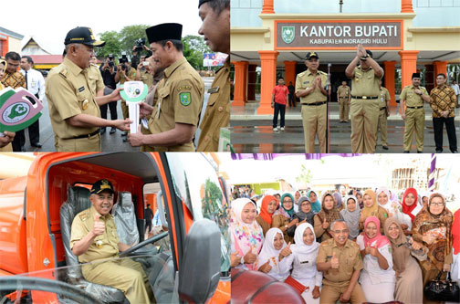 Gubernur Riau Serahkan Beragam Bantuan di Kabupaten Inhu