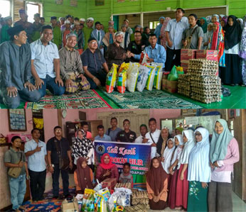 "PWI Rohil Berbagi" Santuni Ratusan Anak Yatim dan Panti