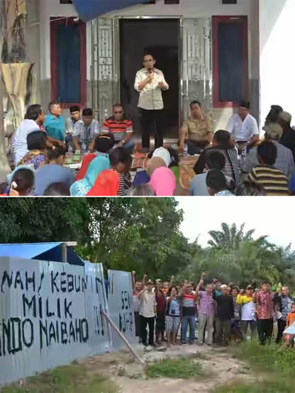 Komisi I DPRD Inhil Tinjau Lahan Sengketa Di Kecamatan Kemuning