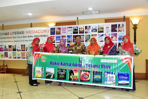 Wabup Inhil Hadiri Peluncuran Sagusabu Pada Gebyar Literasi Media Guru 2017