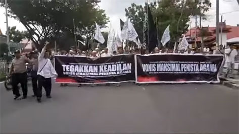 Ratusan Massa di Pekanbaru Tuntut Ahok Dipenjarakan