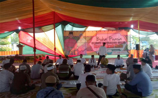 Bupati Wardan Buka Bersama Dengan Insan Pers Inhil