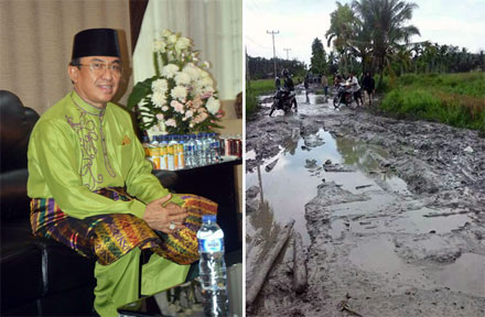 Terkait Jalan Rusak, Bupati Wardan Respon Keluhan Masyarakat Pulau Kijang