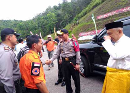 Polda dan Pemprov Riau Cek Kesiapan Pos Pam di Perbatasan Riau-Sumbar