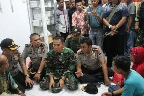 Dandim O314 Inhil Jemput Jenazah Serda Musaini Korban Penikaman Pemuda Kateman