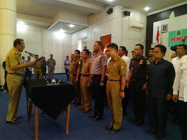 Bupati Kukuhkan Tim Saber Pungli Kabupaten Kampar