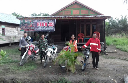 Babinsa Kayu Raja Patroli Daerah Rawan Kebakaran