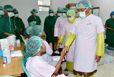Sempena Milad Ke-52 Inhil, Pemkab Inhil Taja Bakti Sosilal Operasi Katarak