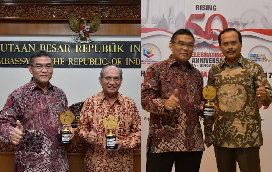 Gubernur Riau dan Gubernur Kepri Terpilih Sebagai Pembina BPD Terbaik Indonesia 2017