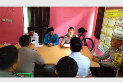 Sosialisasi Zakat, Kapolsek Kerinci Kanan Sambut Baznas Siak
