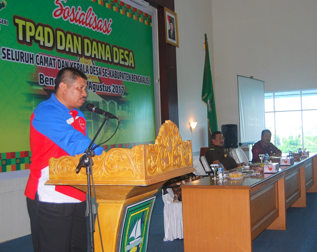 Bupati Bengkalis Buka Sosialisasi TP4D