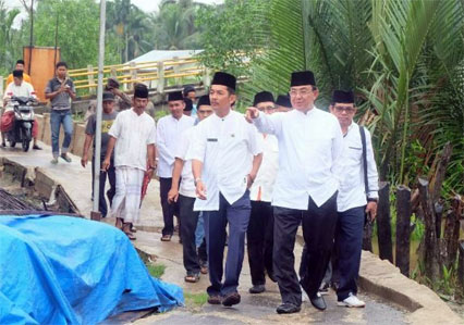 Kunker Ke Desa Tekulai Bugis, Wardan Tinjau Pembangunan Kawasan
