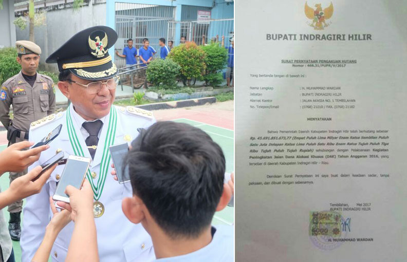 Penjelasan Bupati Wardan Terkait Pengakuan Hutang yang Beredar di Medsos