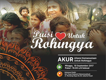 Malam Ini Puisi Cinta untuk Rohingya Digelar Terbuka