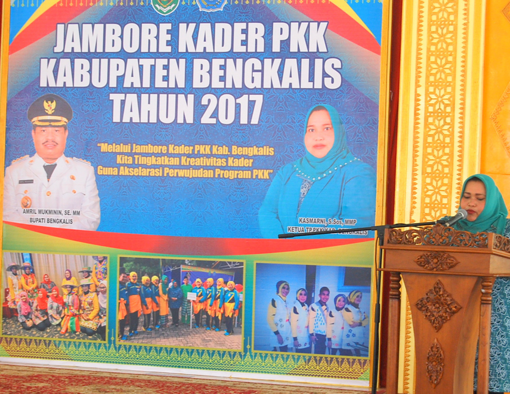 Buka Jambore PKK Bengkalis, Kasmarni Berharap Kader PKK Tingkatkan Pengetahuan