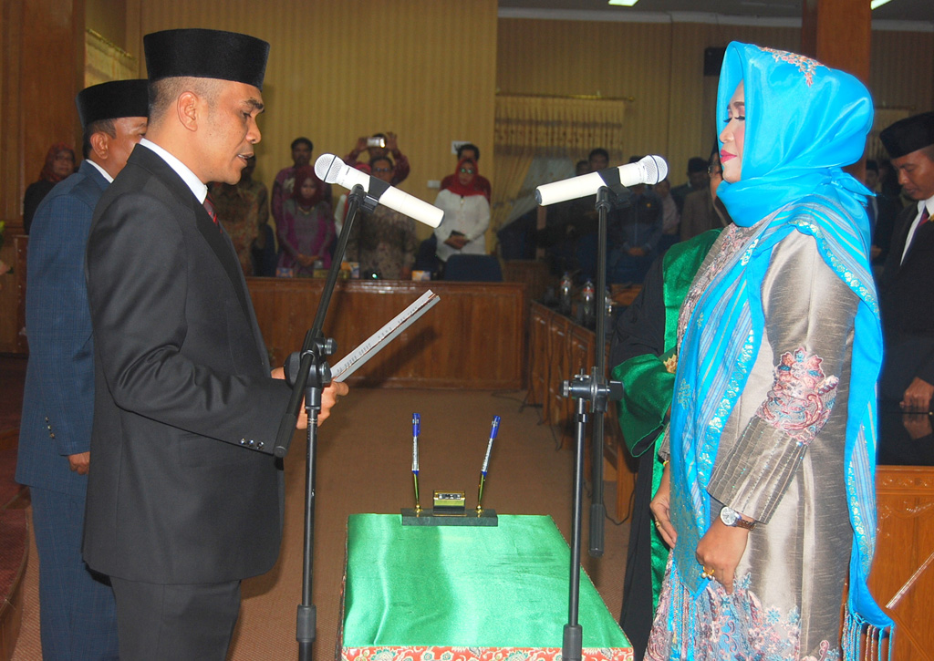 Febriza Luwu Resmi Dilantik Sebagai Anggota PAW DPRD Bengkalis