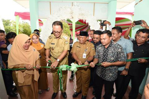 Bupati Kampar Resmikan Media Centre Porprov Riau Ke-IX