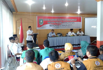 Sosialisasi Peraturan Bantuan Keuangan Partai Politik Tahun 2017