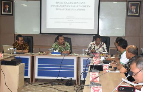 9 Kecamatan Di Kampar Dinilai Layak Bangun Pasar Modern