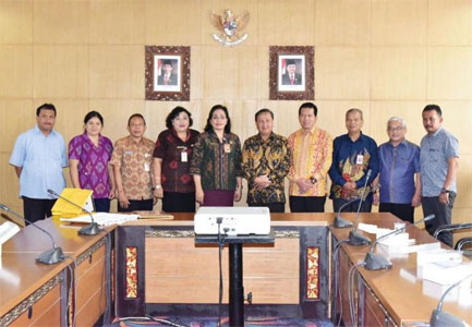 Wabup H Rosman Malomo Pimpin KPA Inhil Kunjungi KPA Kota Denpasar