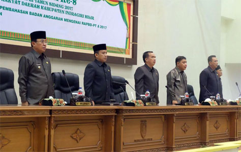 Pemkab Inhil Bersama DPRD Sepakati APBD-P Tahun 2017