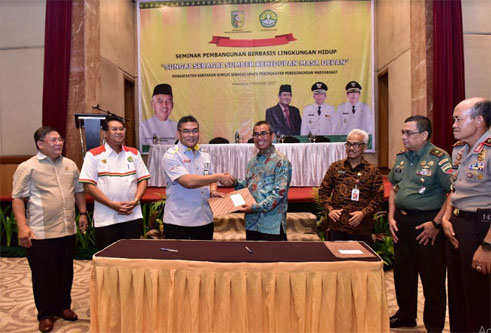 Pemkab Kuansing Teken MoU Pelaksanaan Transaksi Non Tunai Dengan Bank Riau Kepri