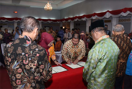 Bupati Bengkalis Tandatangani MoU Dengan BIG