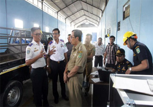 Peralatan Canggih dan Tarif Termurah, Bupati Siak Tinjau Uji KIR