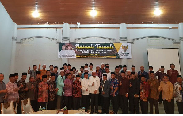 Bupati Siak Resmi Tutup Rakorda BAZNAS se Provinsi Riau 2017