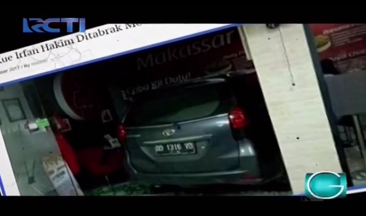 Toko Kue Irfan Hakim Hancur Ditabrak Pegawainya Sendiri