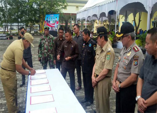 Polres Siak Teken Pakta Integritas Anti Narkoba Bersama Forkopinda dan Elemen Masyarakat